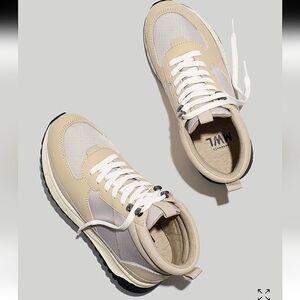 Madewell-The Sneaker Boot in Washed Nubuck Color Harvest Moon Multi-Size 8